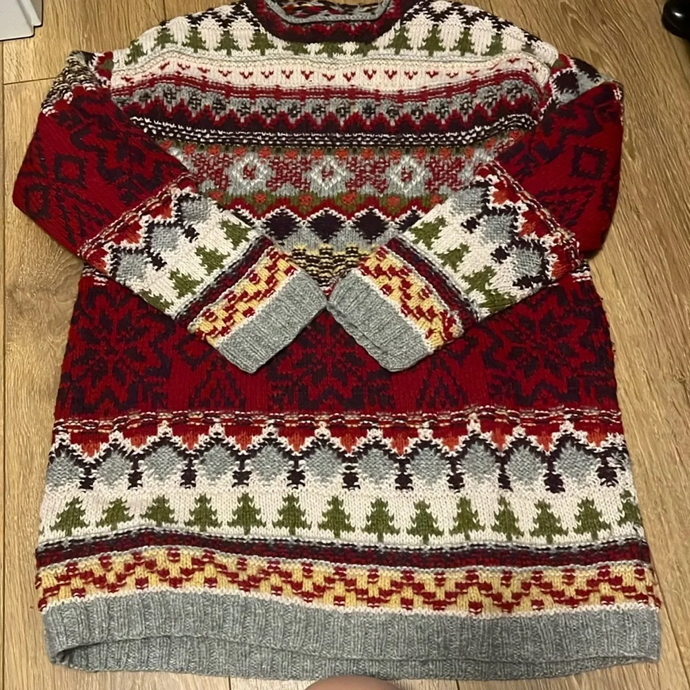 Beautiful warm and cozy wool sweater from Limited Handknit Sz M - Picture 2 of 16